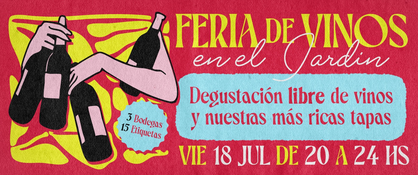 Feria de vinos en el jardin