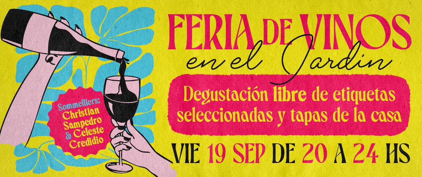 Feria de vinos en el jardin
